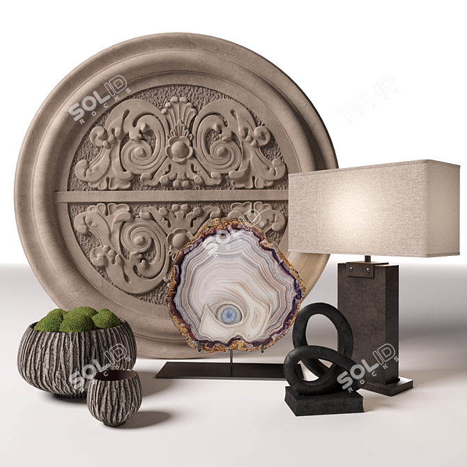 Restoration Hardware Decor Set 3D model image 1