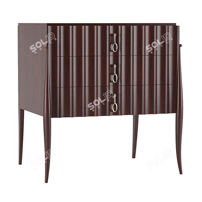 Elegant Lily Koo Side Table 3D model image 2