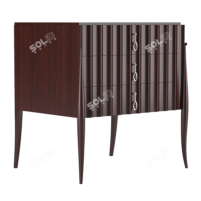 Elegant Lily Koo Side Table 3D model image 3