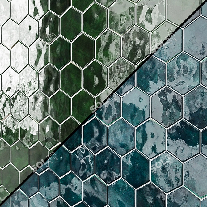 Stylish Hexagonal Tiles for every space 3D model image 1