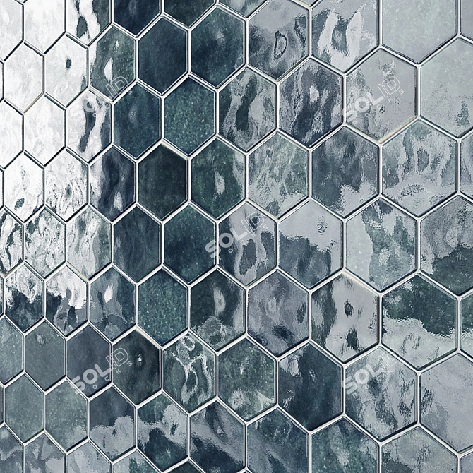 Stylish Hexagonal Tiles for every space 3D model image 3