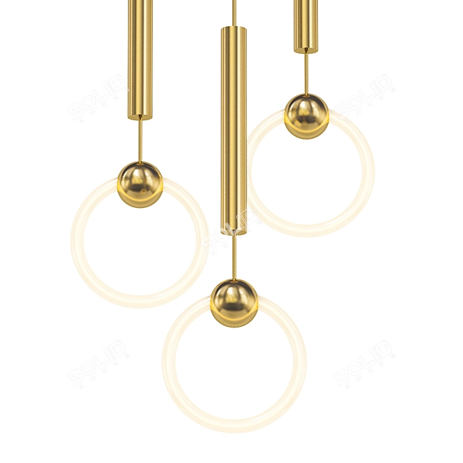 Modern Chandeliers Collection 3D model image 5