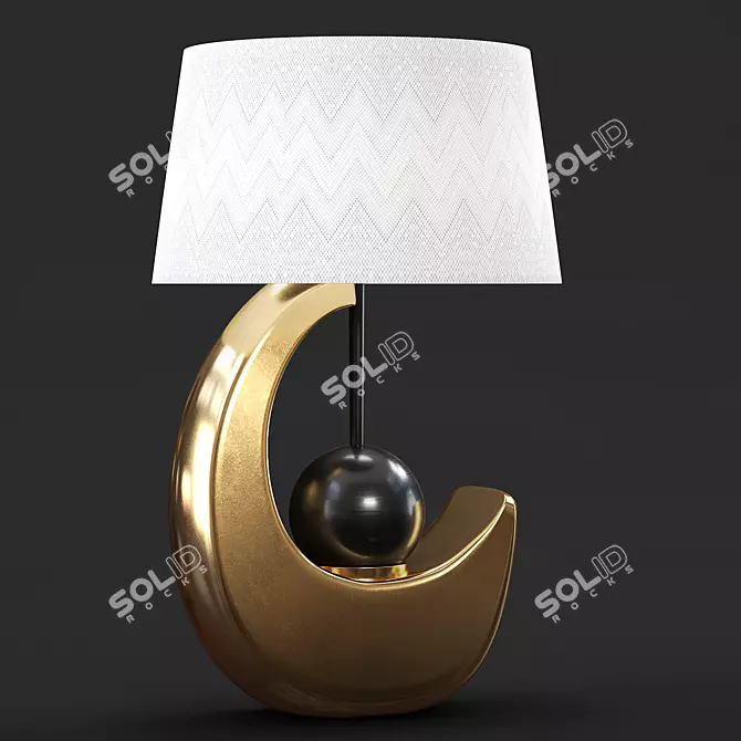 Elegant Modern Ceiling Lamp 3D model image 1