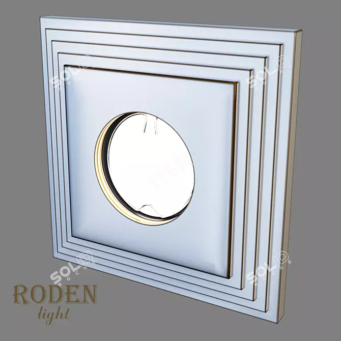 Roden Recessed Gypsum Lamp RD-111 3D model image 2