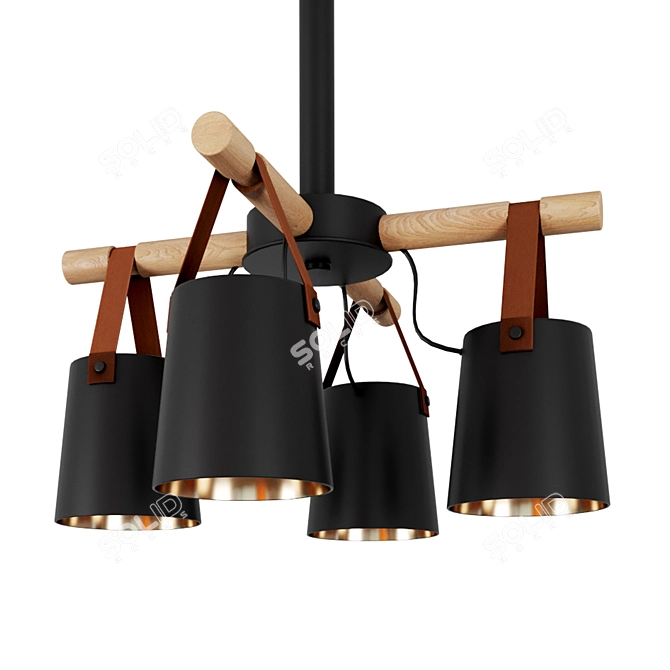 Nordic Heights Pendant Chandelier 3D model image 1