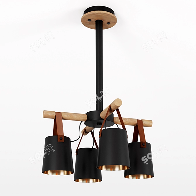 Nordic Heights Pendant Chandelier 3D model image 2