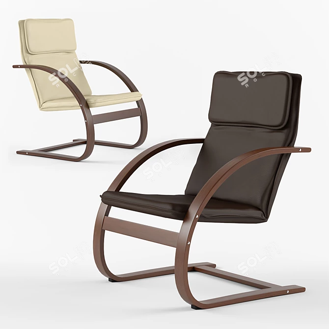 Ultimate Comfort: JYSK TUNE Armchair 3D model image 1
