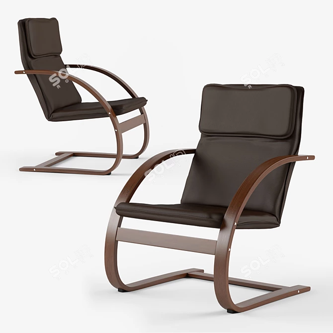Ultimate Comfort: JYSK TUNE Armchair 3D model image 2