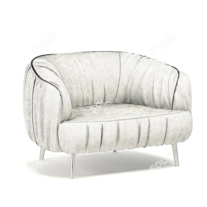 Sophisticated Tosconova Armchair 3D model image 3