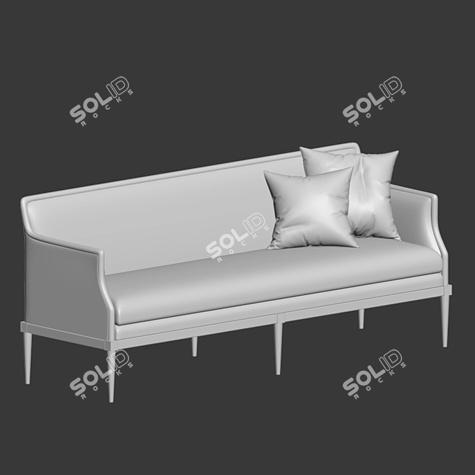 Laval Sofa: Unparalleled Comfort & Style 3D model image 2