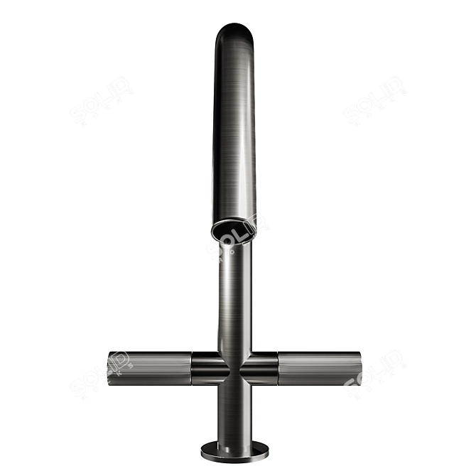 Minimalist Stainless Steel Tap 3D model image 2