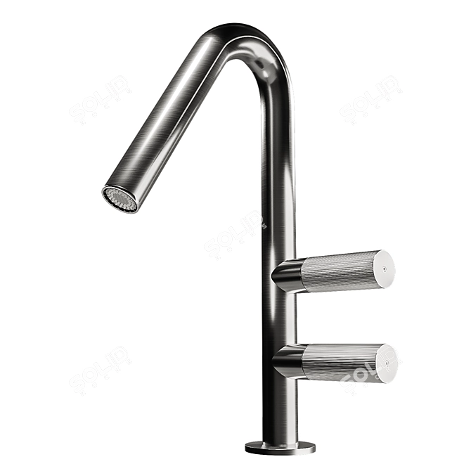 22mm Stainless Steel Faucet Collection by Rubinetterie Treemme 3D model image 1