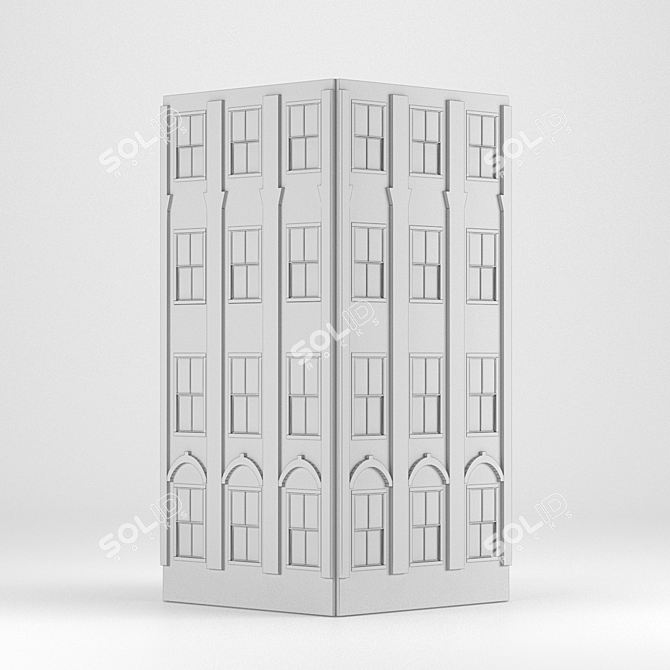3D MAX OBJ FBX TEXTURE - Building PBR 3D model image 5