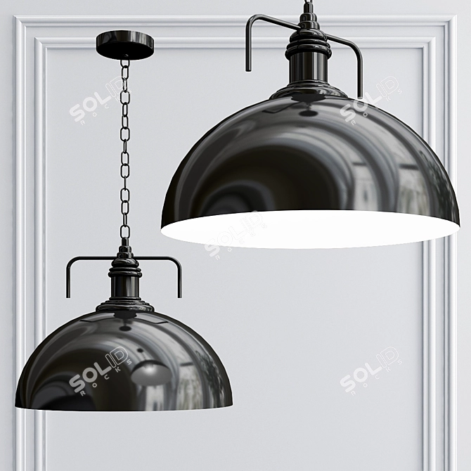 Elegant HEME Kronleuchter - Illuminating Brilliance 3D model image 1