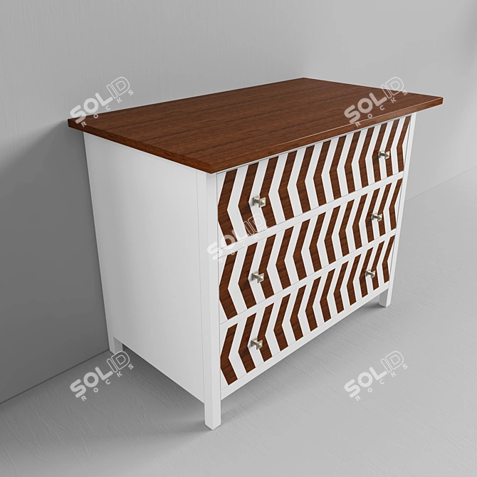 Multifunctional Drawer Storage Cabinet 3D model image 2