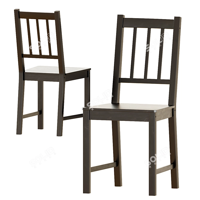Classy Dining Set: IEKA Bekant Table & Leifarne Chairs 3D model image 5