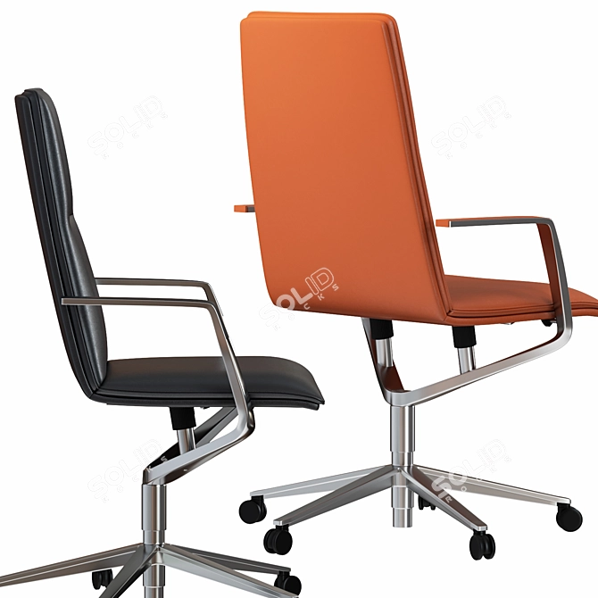 Modern Sola Conference Chair 3D model image 4