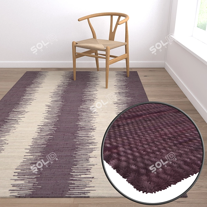 Luxury Carpet Set: High-Quality Textures 3D model image 5