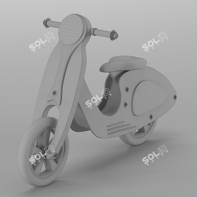 Little Dutch Kids Scooter 3D model image 5