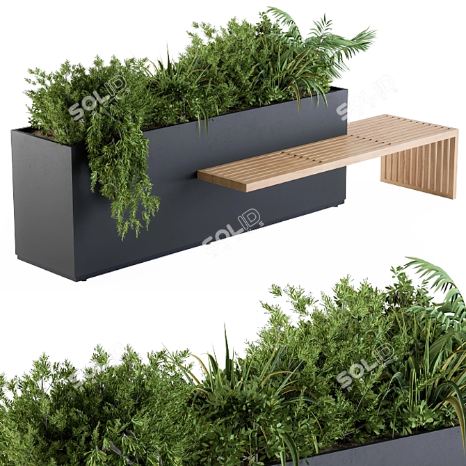 Urban Oasis Bench 3D model image 2