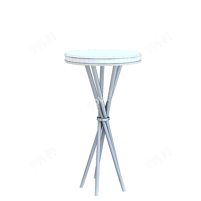 Modern Side Table with 3dsmax & Vray 3D model image 2