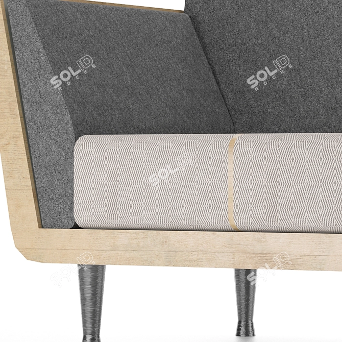 Compact and Neat Sofa 3D model image 2