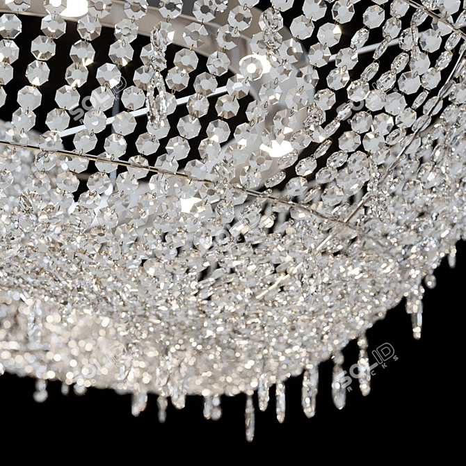 Manooi Artica Chandelier: Elegant Crystal Lighting 3D model image 3