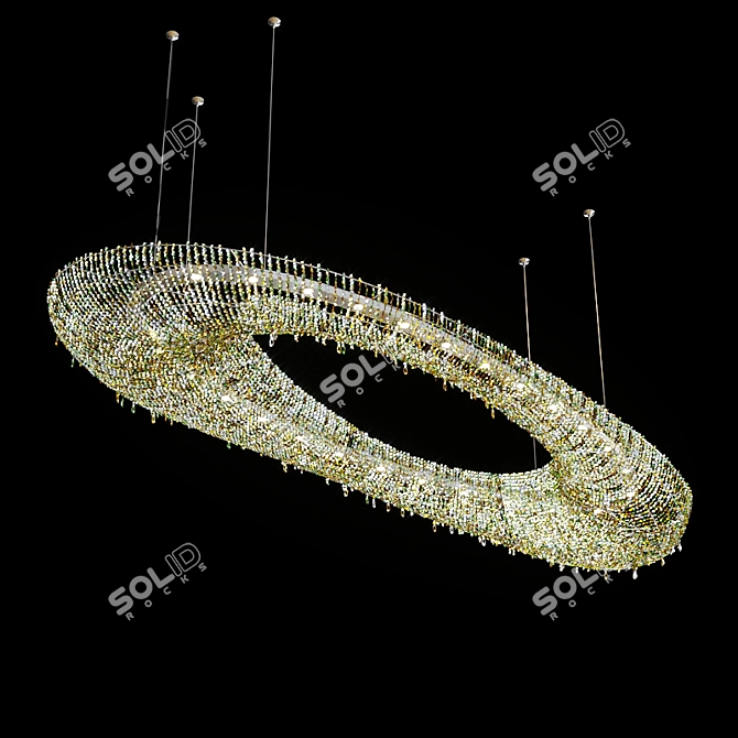 Title: Manooi Artica Chandelier - Timeless Elegance 3D model image 2