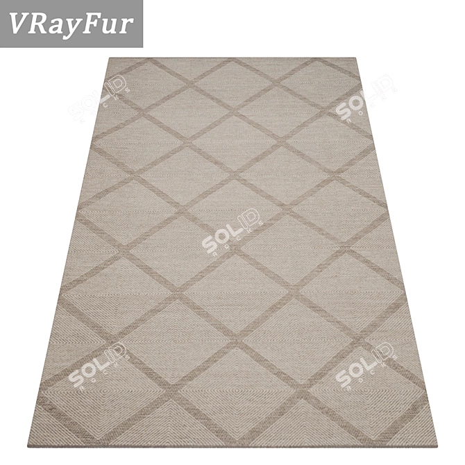 High-Quality Carpet Set with 3D Textures 3D model image 2