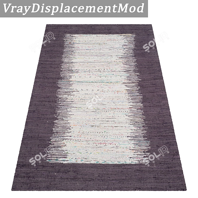 Luxury Textured Carpet Set 3D model image 3