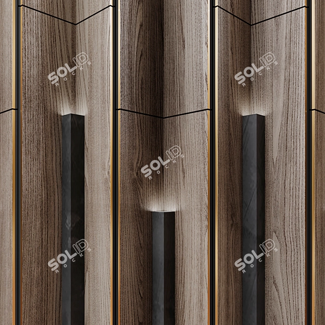 Modern Wall Panel with Generous Dimensions 3D model image 4