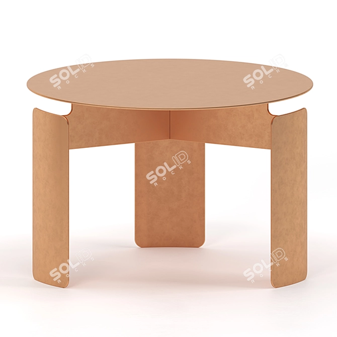 Sleek Shield Coffee Table 3D model image 1