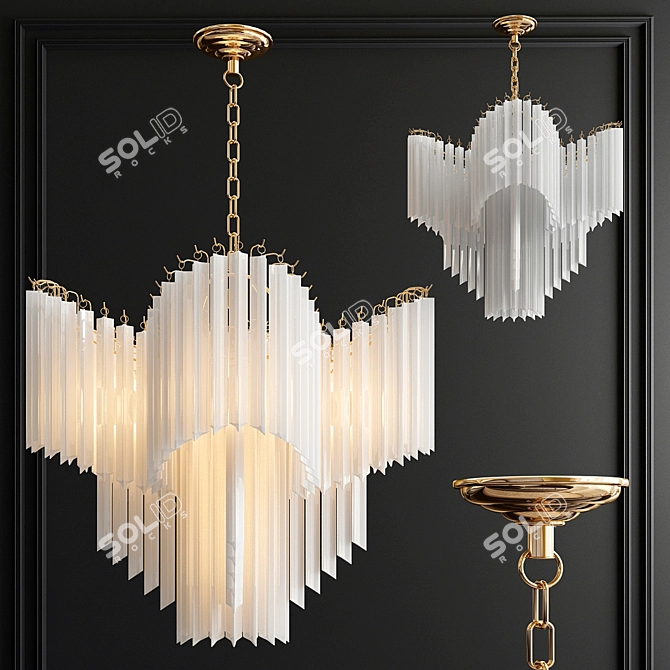 Stunning Pulsar Chandelier: Elegance Illuminated! 3D model image 1