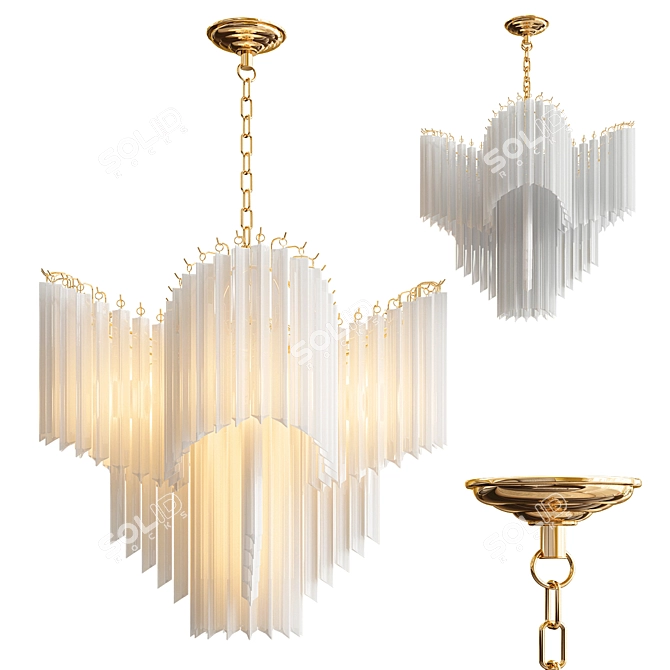 Stunning Pulsar Chandelier: Elegance Illuminated! 3D model image 7