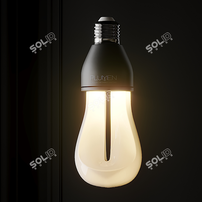 Modern Dimmable LED Plumen 002 3D model image 2