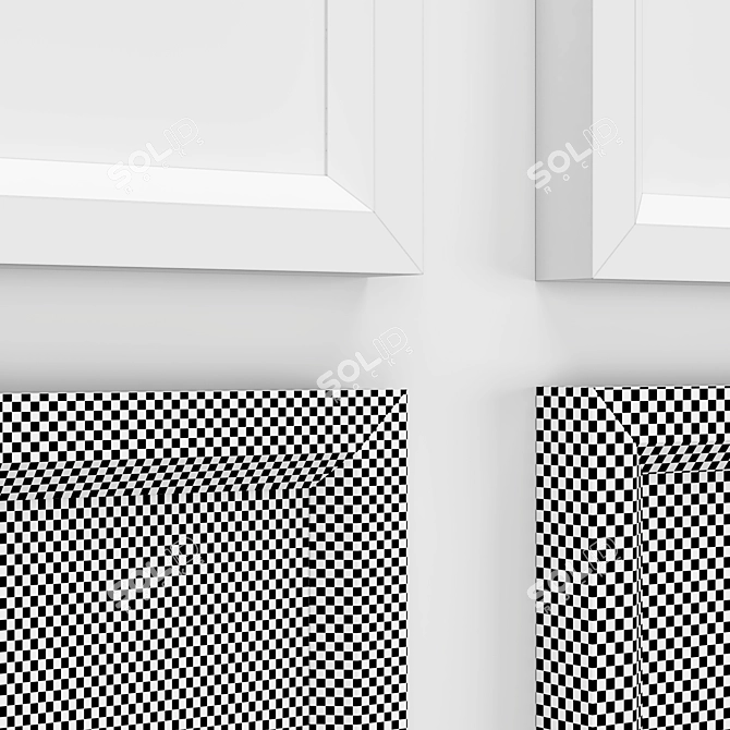 Scandi Frames: Black & White 3D model image 4