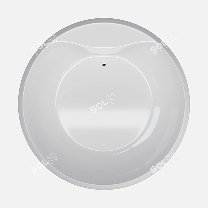 Luxurious Italian Acrylic Bath 3D model image 2