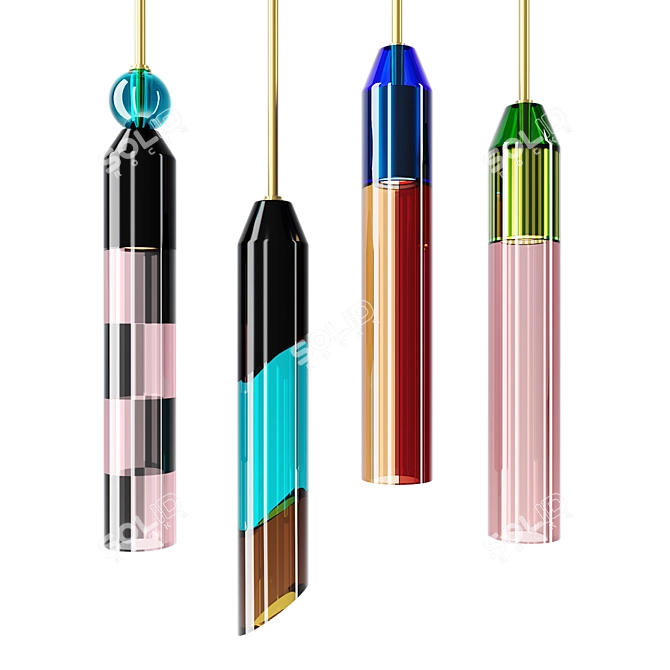 CARNIVAL Pendant Light: A Dazzling Reflection of Elegance 3D model image 1