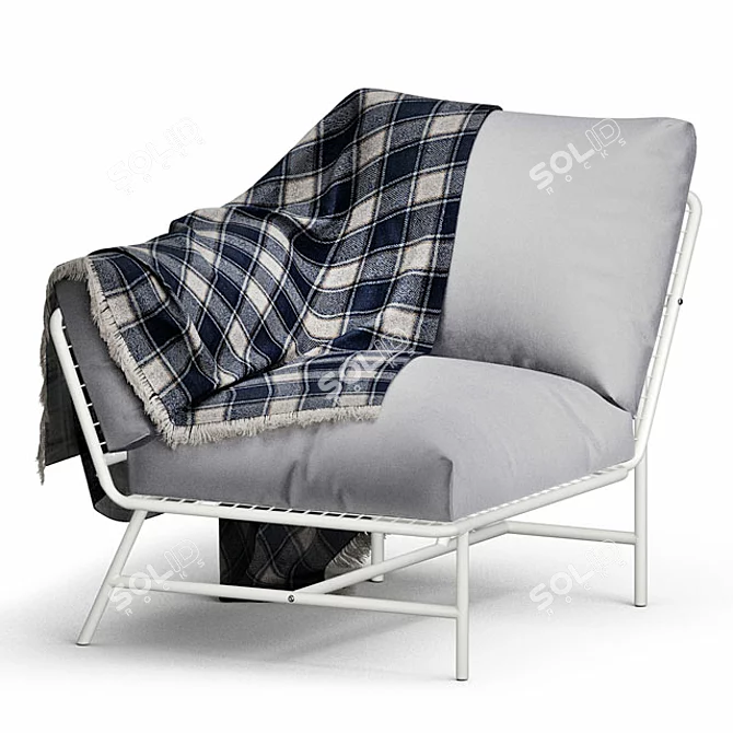 IKEA Outdoor Corner Armchair: Stylish and Cozy Addition 3D model image 1