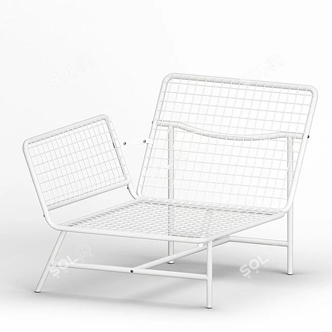 IKEA Outdoor Corner Armchair: Stylish and Cozy Addition 3D model image 3