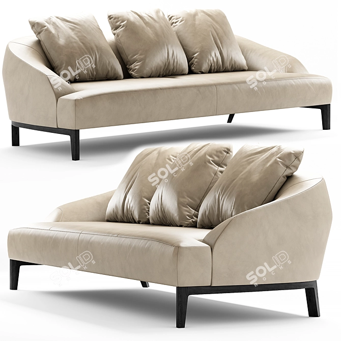 Luxurious Ligne Roset Sintra Sofa 3D model image 1