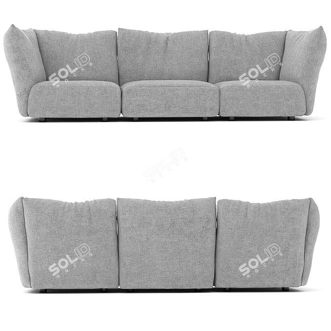 Edra Ultra-Comfort Standard Sofa 3D model image 2