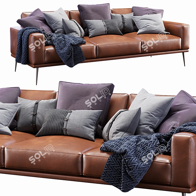 Modern Boconcept Carlton Sofa 3D model image 1