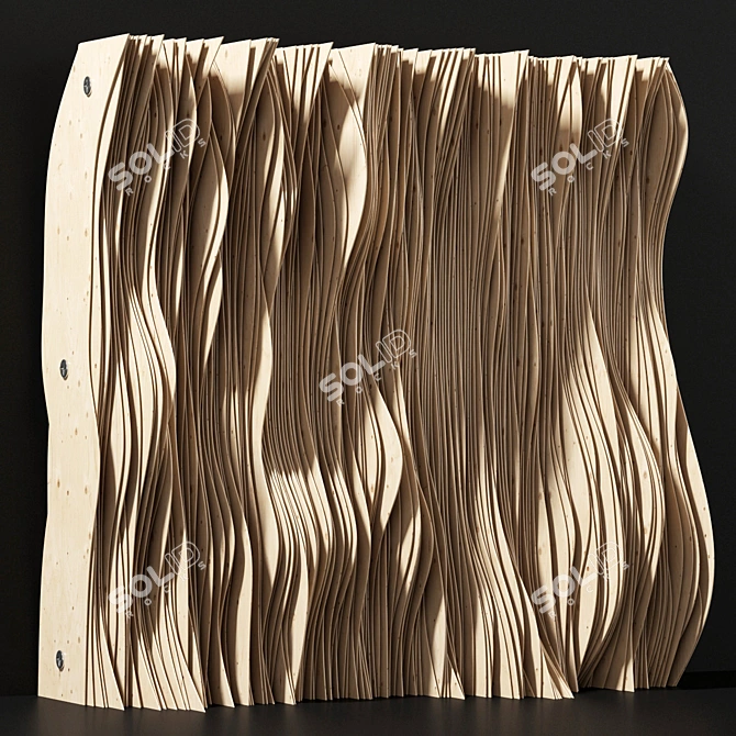 Parametric Plywood Panel Decor 3D model image 2