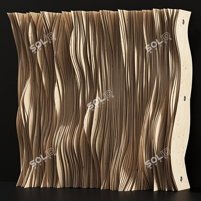 Parametric Plywood Panel Decor 3D model image 3