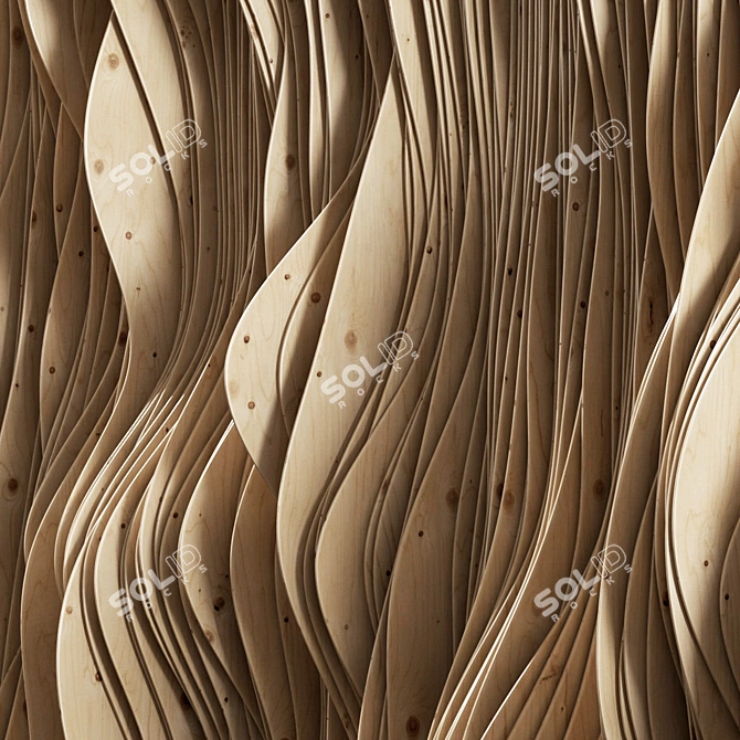 Parametric Plywood Panel Decor 3D model image 4