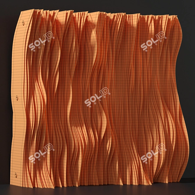 Parametric Plywood Panel Decor 3D model image 5