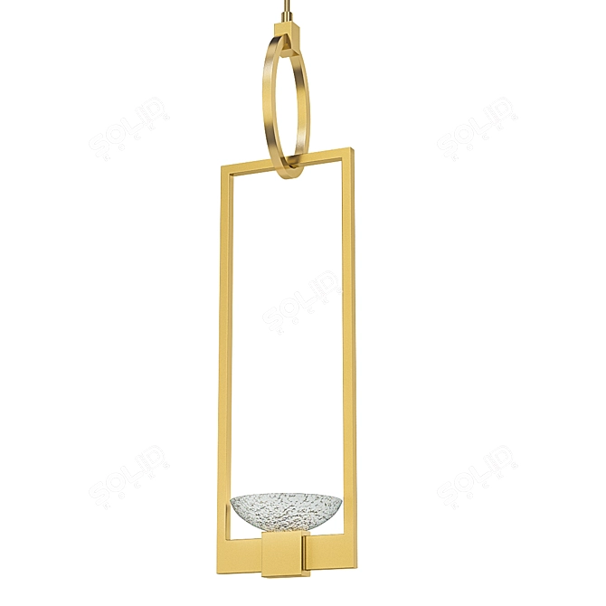 Delphi Statement Pendant Light 3D model image 1