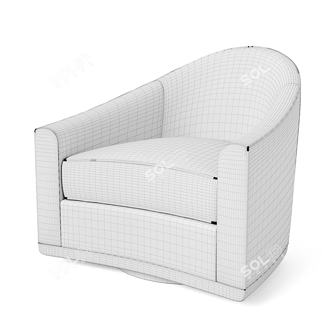 Aspen Swivel Lounge Chair 3D model image 5