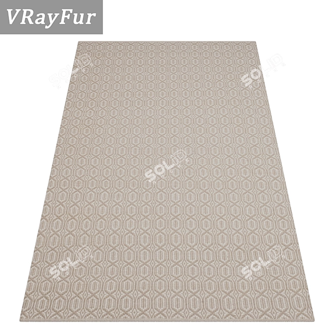 Luxury Carpet Set: High Quality Textures 3D model image 2